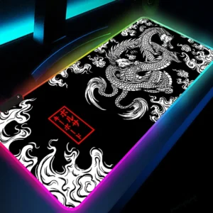 Gaming Mouse Pad Dragon Desk Mat HD Black 800