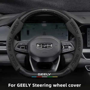 Geely Carbon Fiber Steering Wheel Cover – Fits Monjaro/Coolray/EC7